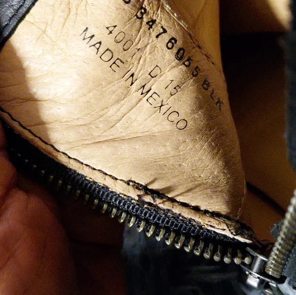 Frye Women's Black Leather Ankle Moto Boots Size 7 - Picture 10 of 12